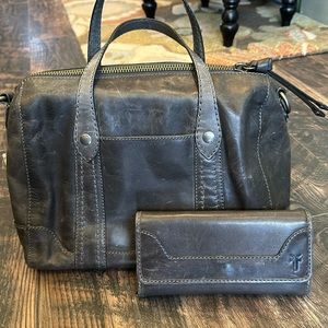 Frye leather purse and wallet